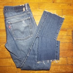 Levi Distressed Blue Super Skinny Jean's Men's Youth Clothing